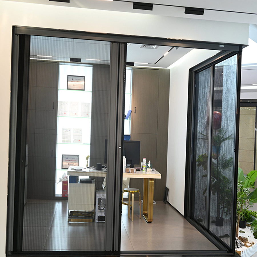 Trackless Folding Mosquito Net Screen for Doors and Windows