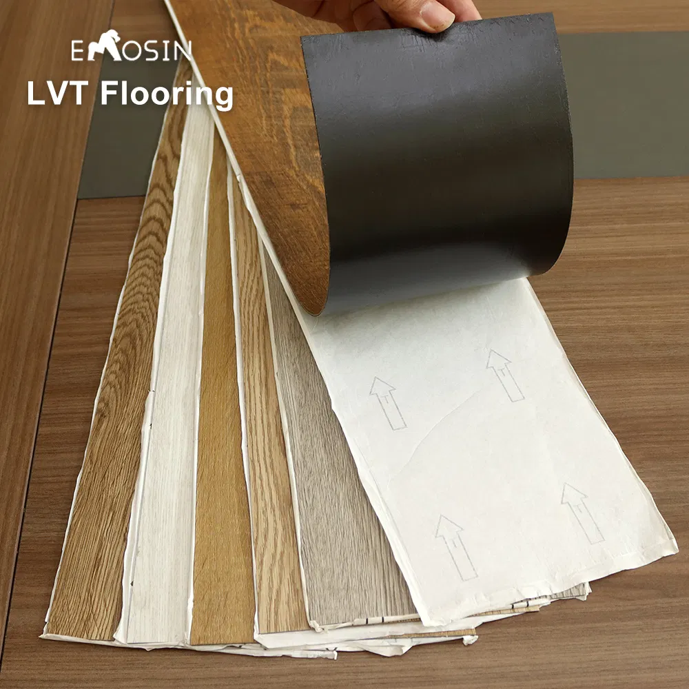 Size 2mm PVC Click Vinyl Floor Tile Standard Lvt Wood Flooring Moisture Proof Lvp Vinyl Plank