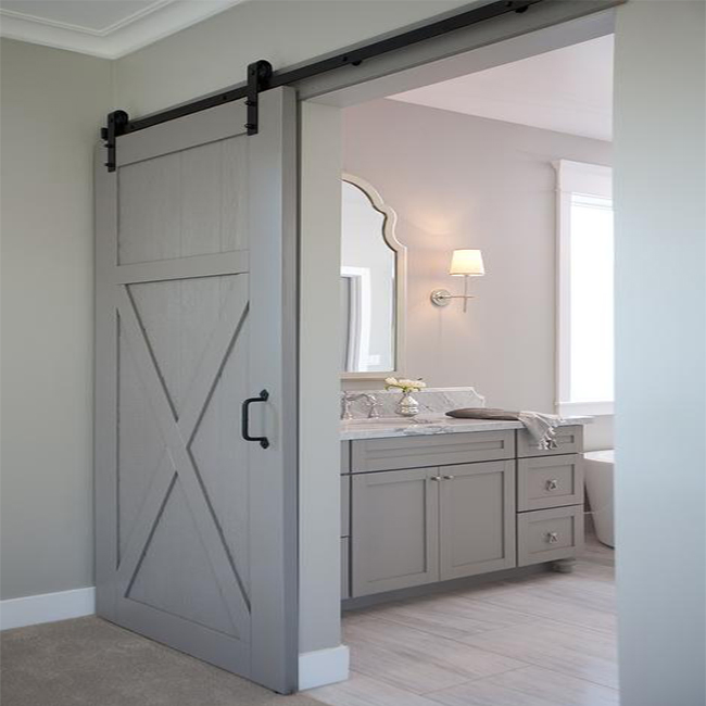 Sliding Open Style and Interior Position Wood Sliding Barn Door