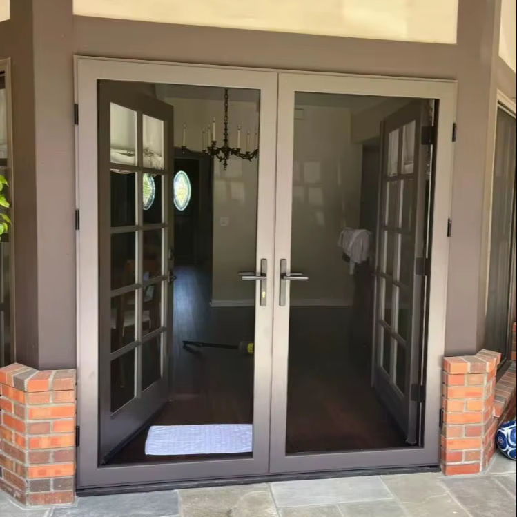 Entry Doors with Stainless Steel Mesh Storm Aluminum Security Screen Door