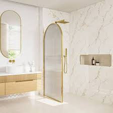 Sally 8mm Framed Arch Tempered Glass Shower Door Shower Screen