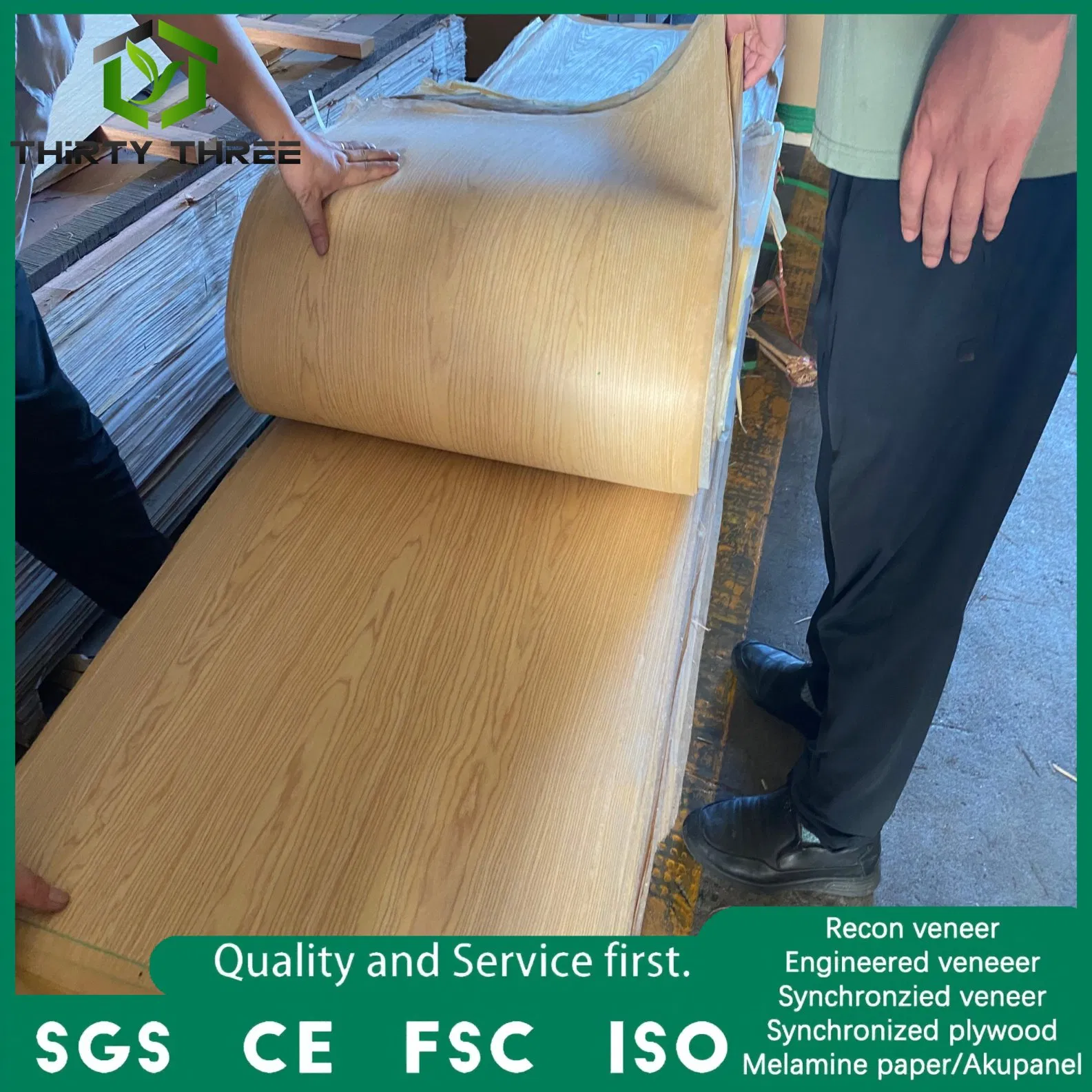 Hot Sale High Quality Engineered Wood Veneer Sheet Vunir Wooden Veneer Customization