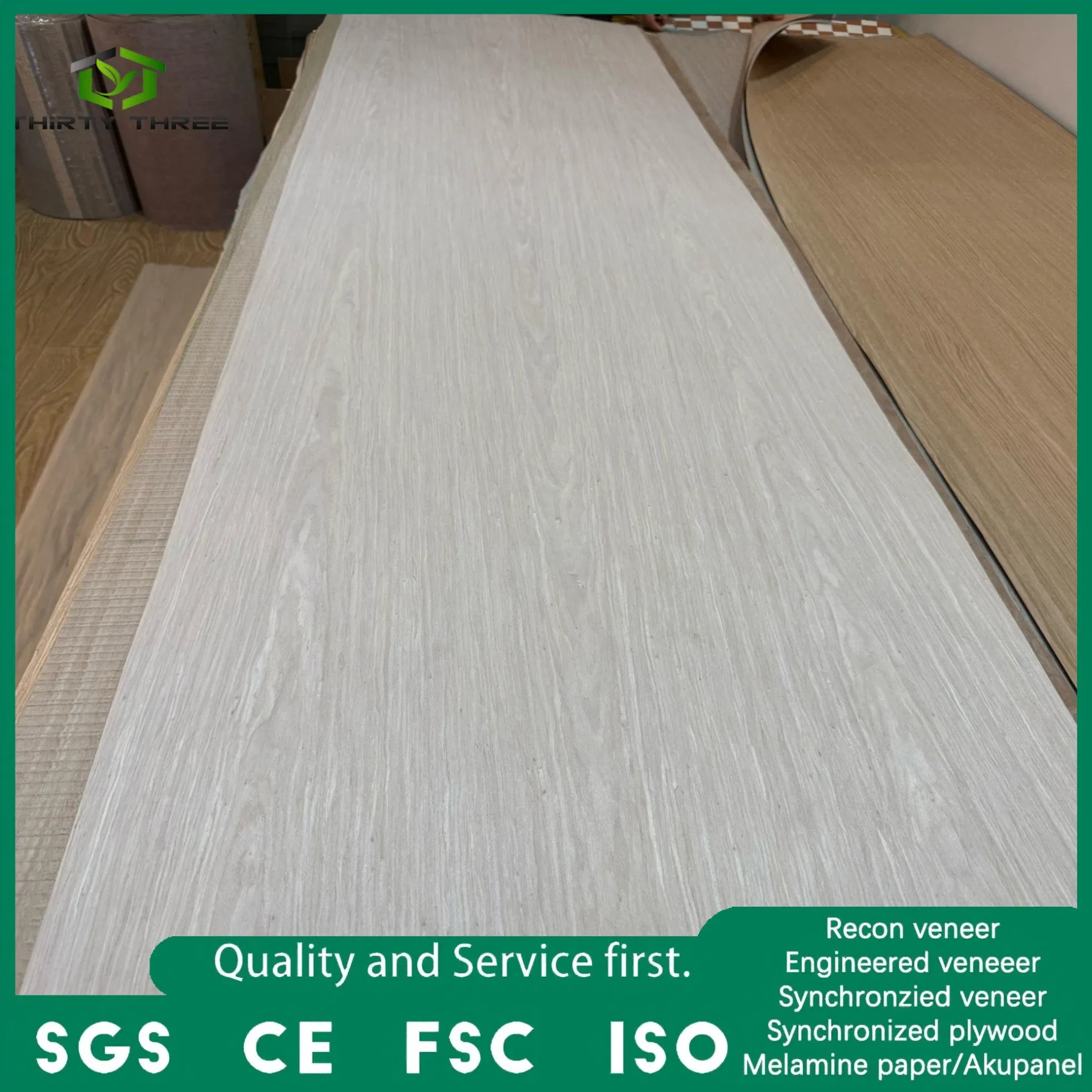 China Manufacturer All Kinds Decorative Wood Veneer Engineered Veneers for Plywood Face Veneer