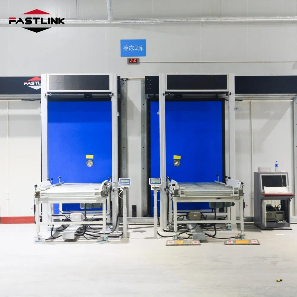 Fastlink Hot Sale Factory Workshop Industrial Automatic PVC Curtains Security High Speed Cold Room Sliding Doors