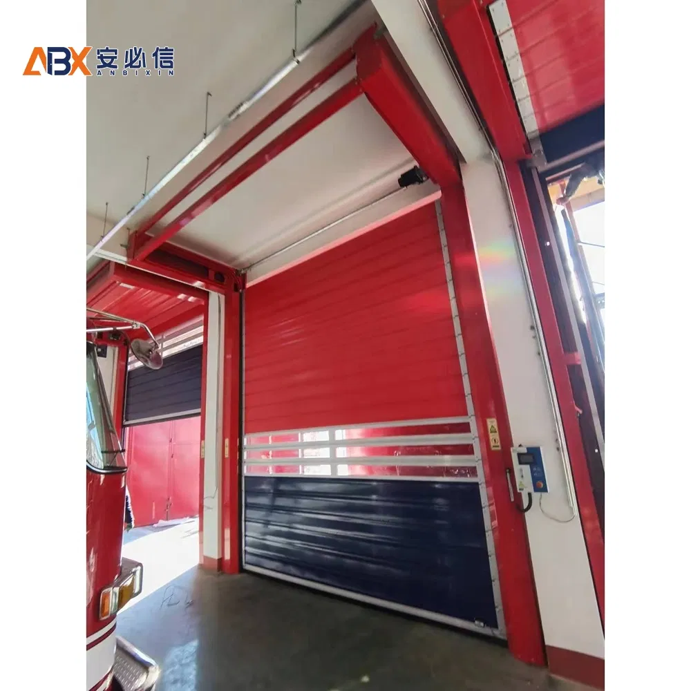 Storm Proof 0.6-1.5m S Opening Speed Hard Turbo Automatic Commercial Fast Door