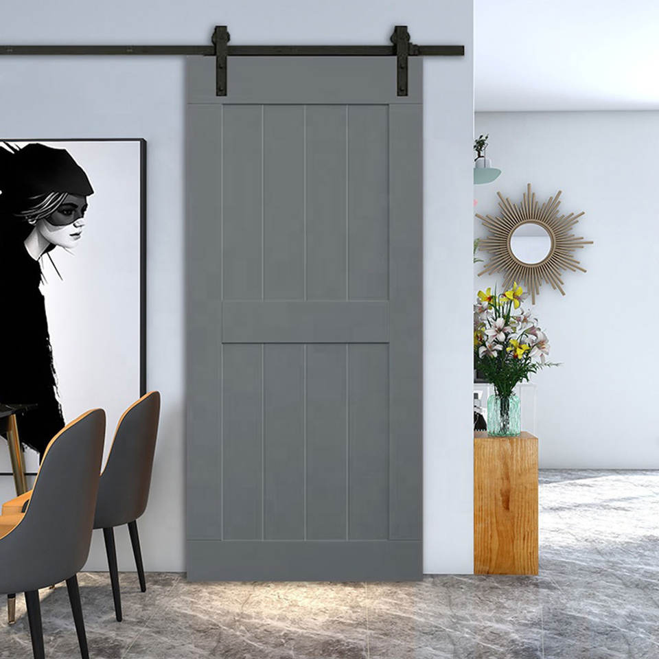 Wholesale Slide Wooden Interior Closet Bedroom Bathroom Wood Ghost Sliding Door Wooden Barn Door