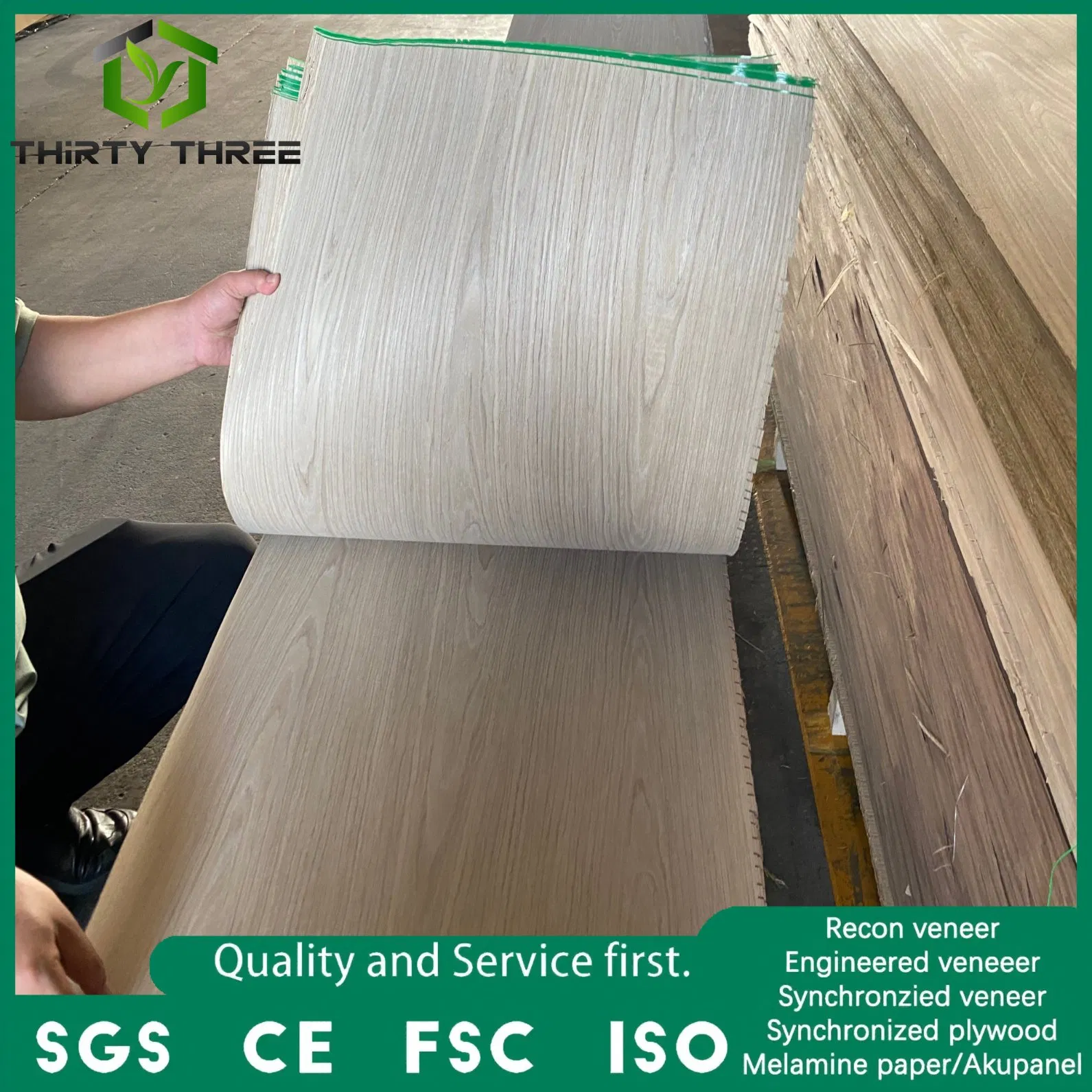 Hot Sale High Quality Engineered Wood Veneer Sheet Vunir Wooden Veneer Customization