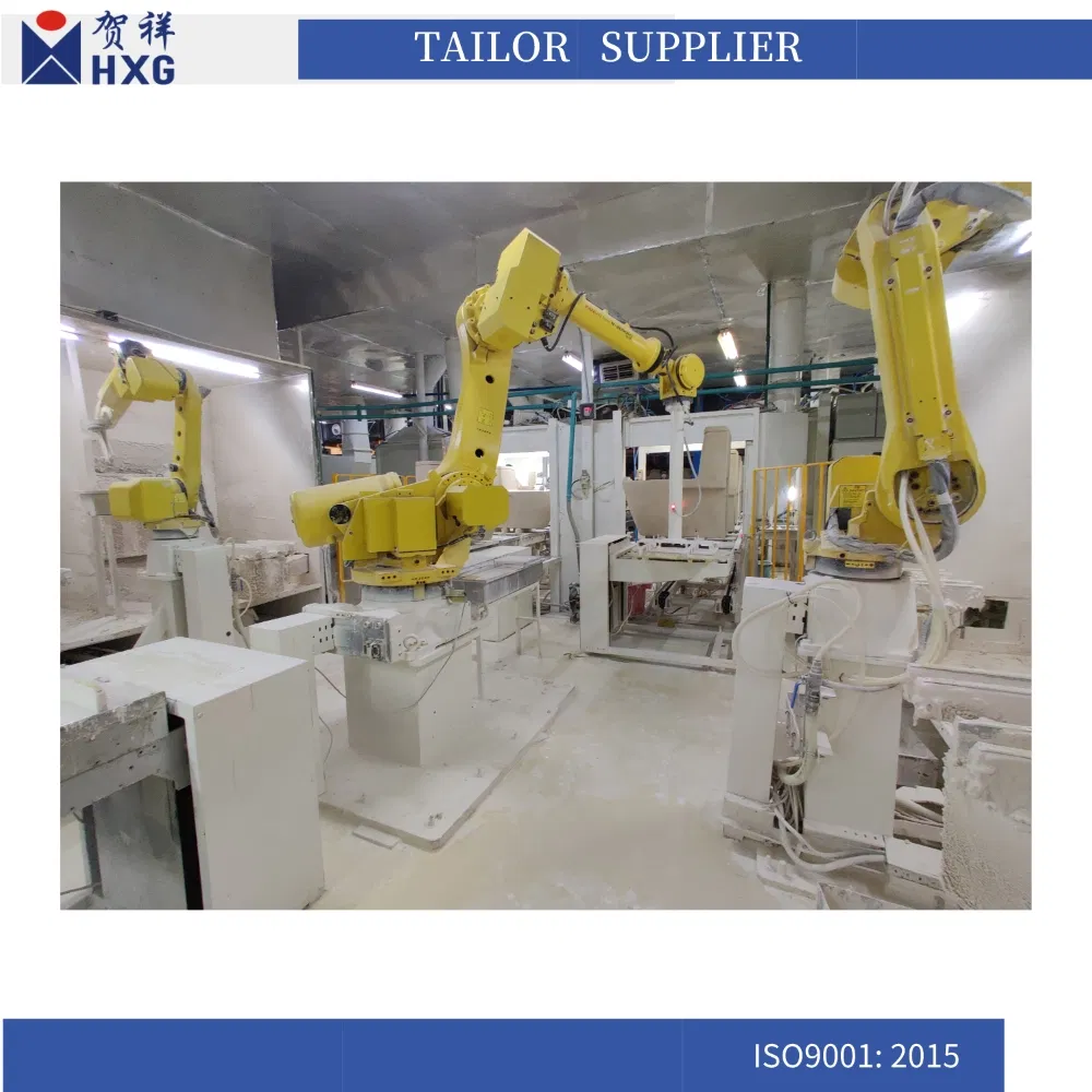 Sanitary Ware Toilet Basin Robotics Rotary Door Model Glazing Machine