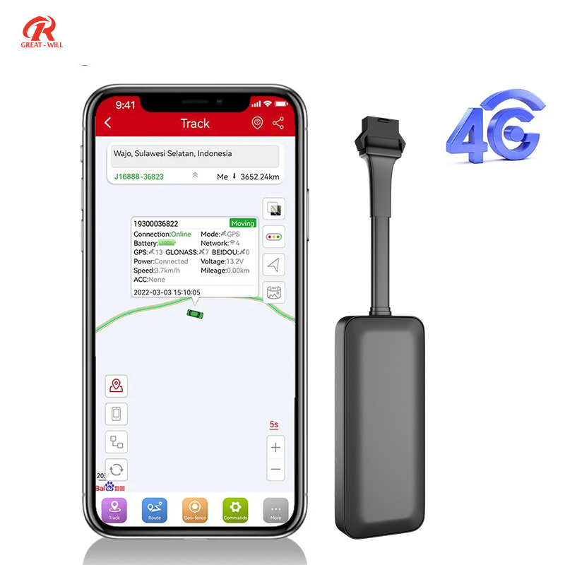 4G GPS GSM Chips Wired GPS Tracker Vehicle Car Location Tracking Geo-Fencing