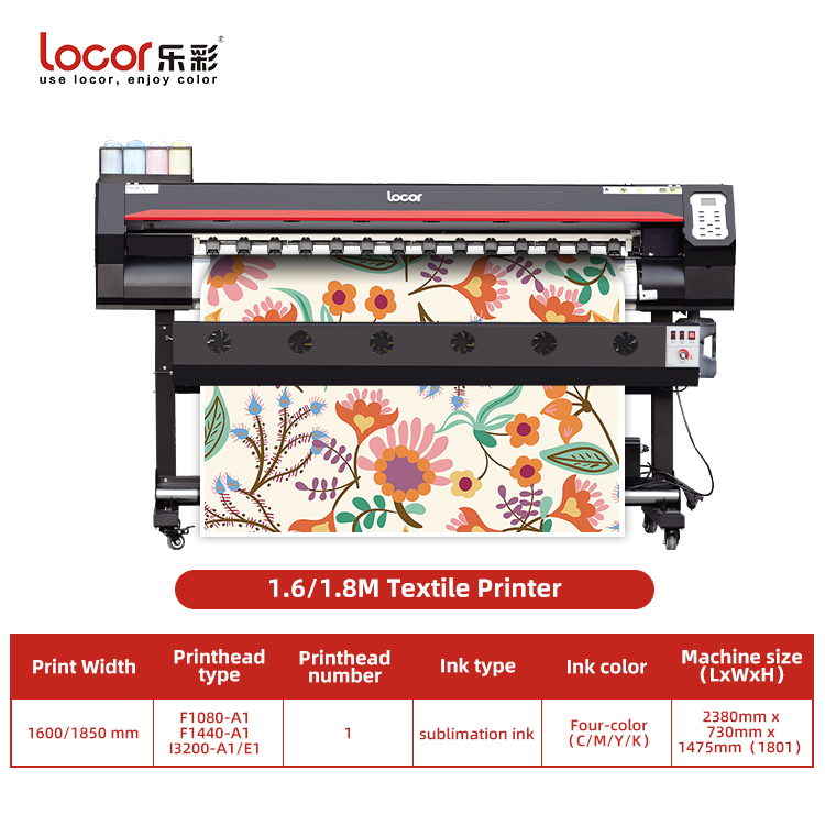 China Factory Roll to Roll Large Format High Speed 1.8m Inkjet Textile Fabric Sublimation Printer