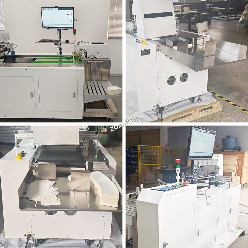 CYMK One Pass Inkjet Printer Paper Cup Fan Sheet Cardboard Box Flatbed Single Pass Paper Bag Digital Printing Machine