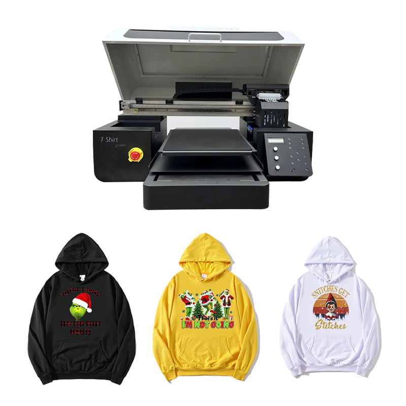 Direct to Garment A3 Size Flatbed Textile DTG Printer 6 Colors Cmyk+Ww for T-Shirt