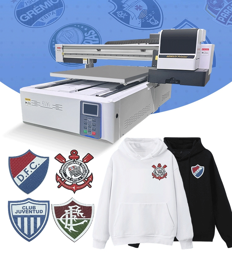 Multi-Functional 60X90 UV Dtf and Flatbed Printer Digital 3D Logo T-Shirt UV Dtf Flatbed Printer