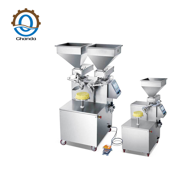 Dound Cake Flower Decorating Machine Continuous Mille Crepe Cake Machine Cake Cream Coating Smoothing Smearing Filling Machine