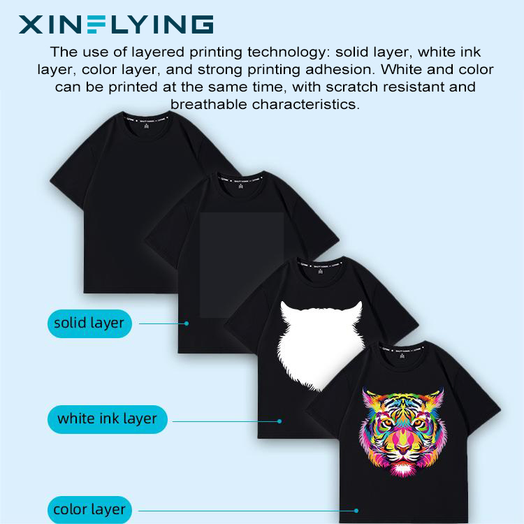 Xinflying DTG Tshirt Printing Machine Garment Printer Textile Printertshirts for Direct to Garment Printing DTG Printer