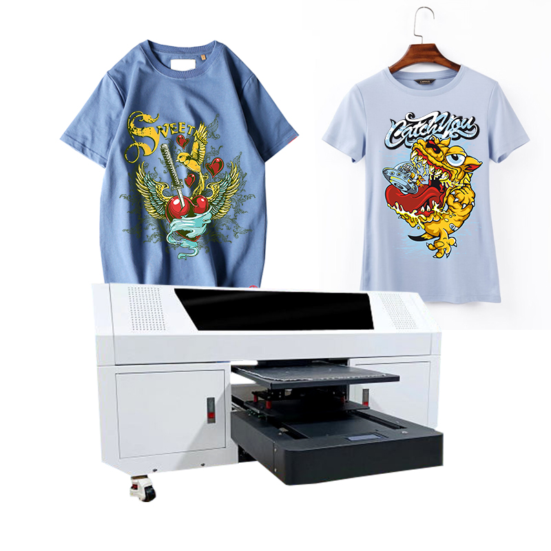 High Precision A2 6040 I1600 Head 2400dpi Direct to Garment Custom T Shirt Hoodies Inkjet Digital DTG Textile Printer