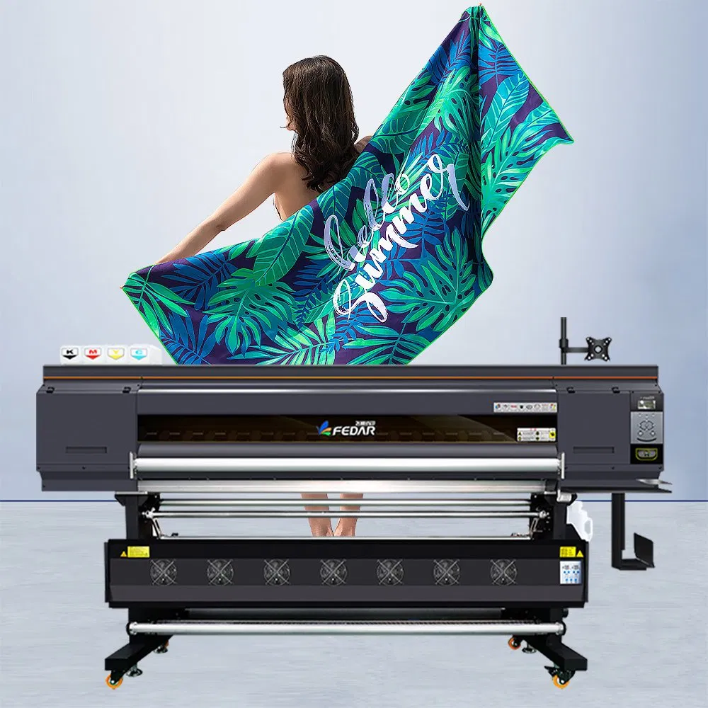 Fedar Impressora Industrial High Quality 4 Head 1.9m Large Format Dye Imprimante Sublimation Printer Textile Fabric Heat Transfer for Sale
