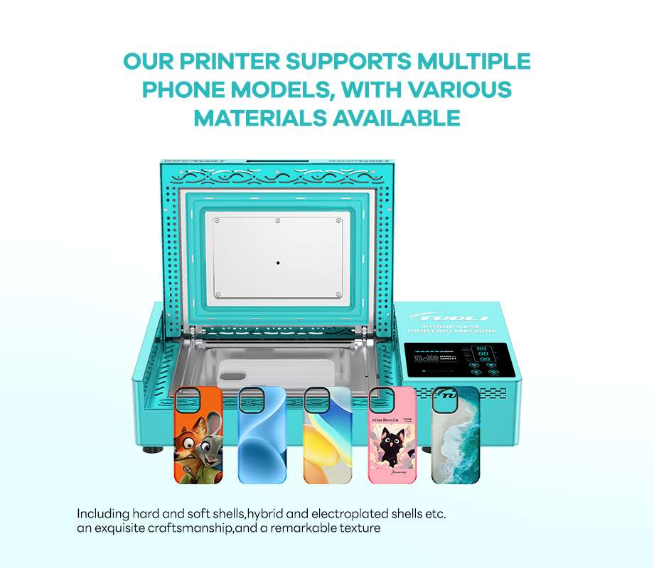 Tuoli Automatic 3D Sublimation Cell Vacuum Heat Transfer Press Printer Custom Mobile Phone Case Printing Mini Machine for iPhone 17 16 15 14 13 12 11 Samsung