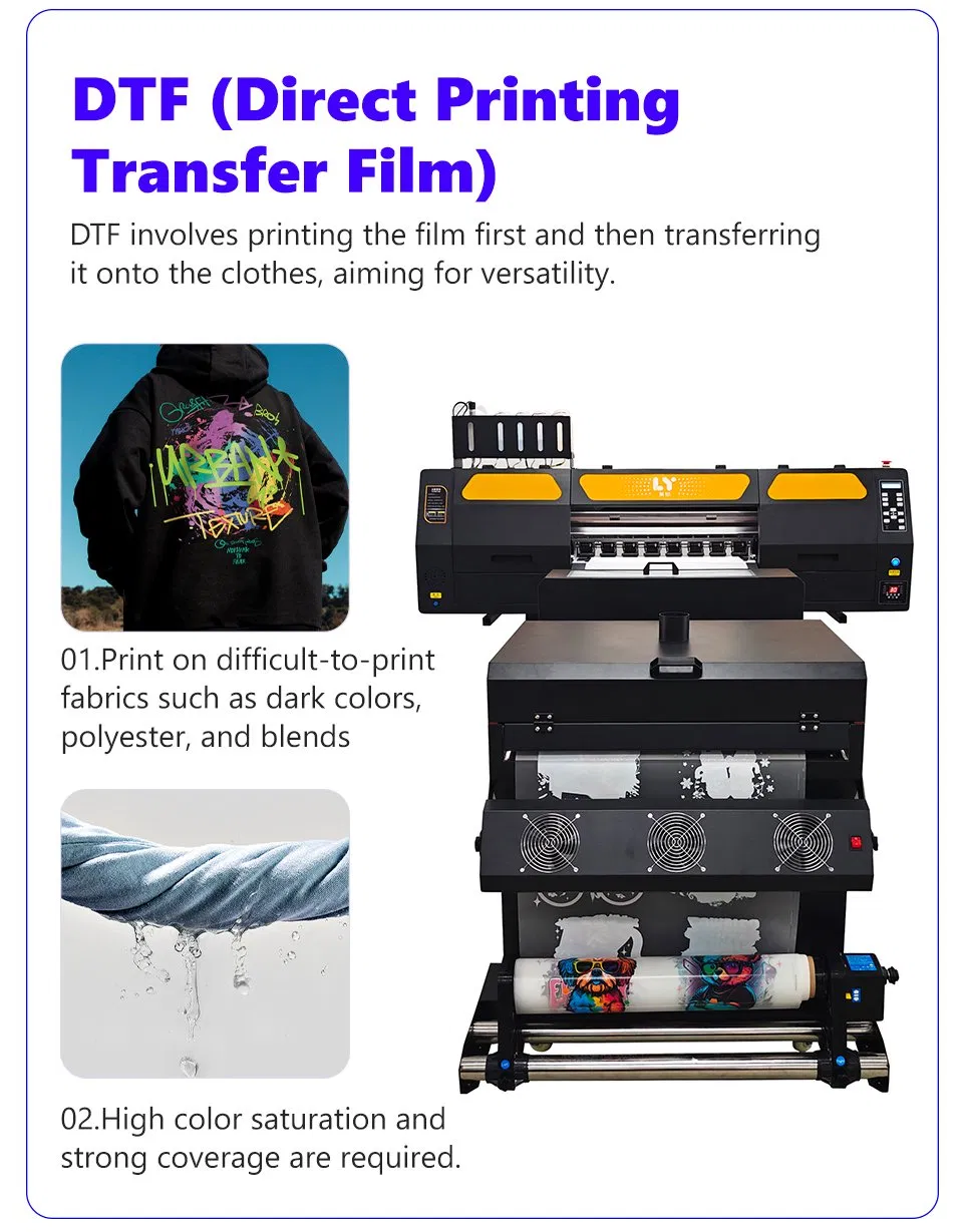 Commercial DTG Printer Industrial Direct to Garment Printing Machine for T-Shirts