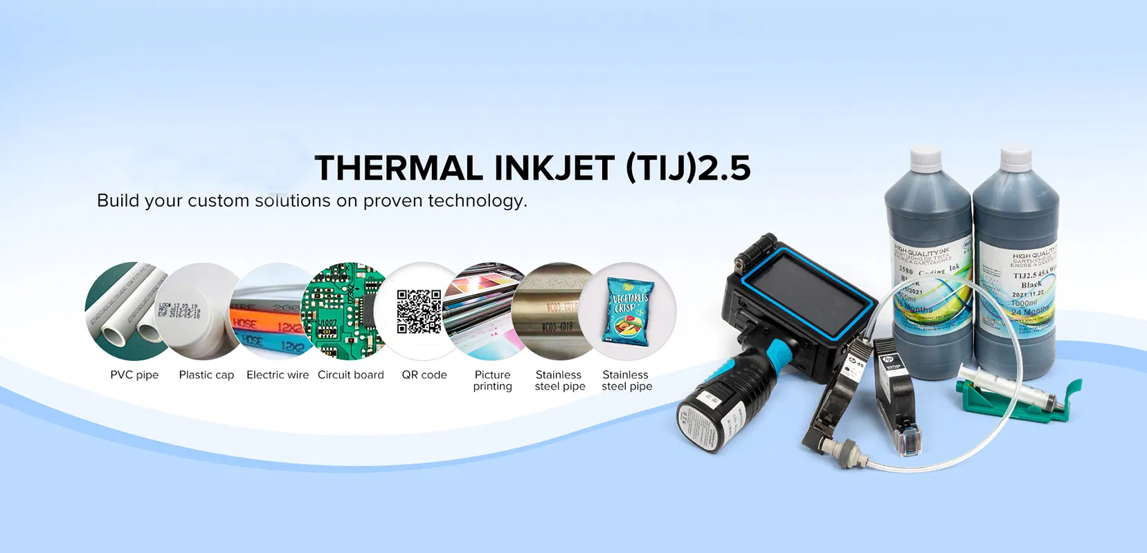 1.2L Ink Tank CISS Refill System for Tij2.5 Coding Printer