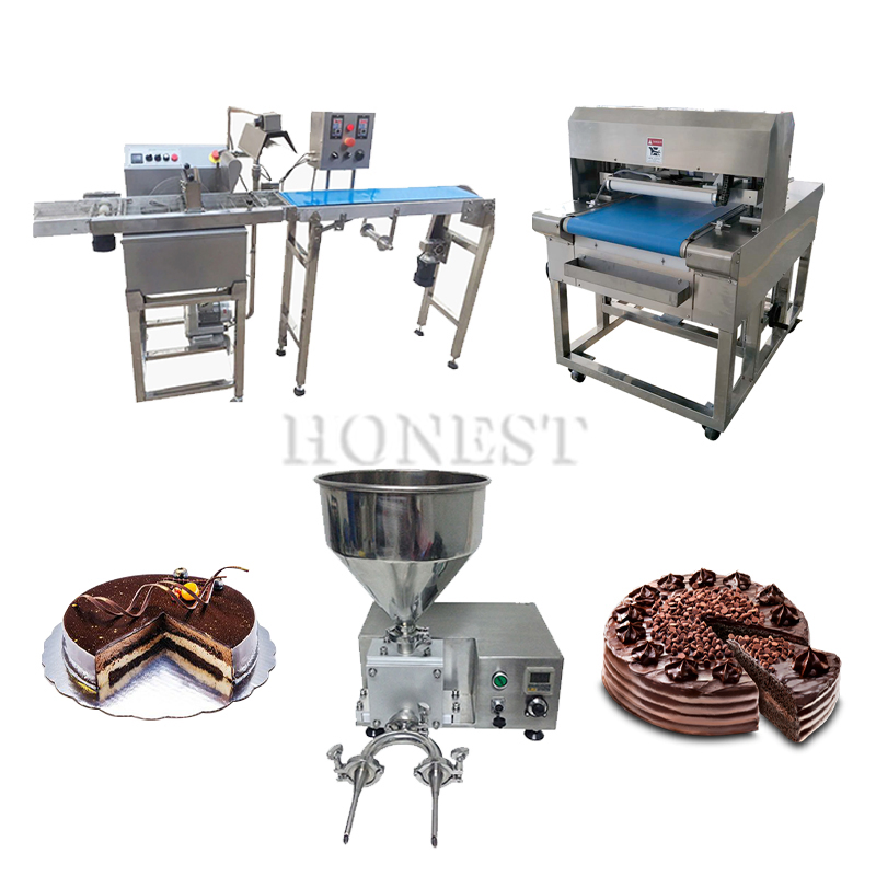 Durable Cake Cutter / Cake Filling Machine / Chocolate Coating Machine