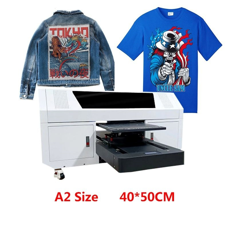 Direct to Garment T Shirt Printer Inkjet Machine DTG Printing Cotton Clothes A3 A2 4050 DTG Printer