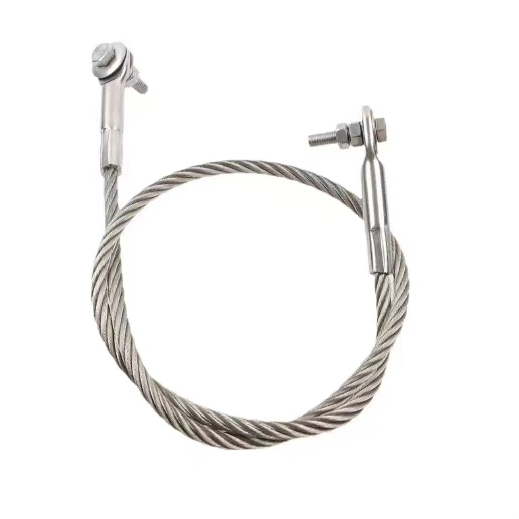 Heavy-Duty Stainless Steel Explosion Relief Screw and Traction Cable Assembly