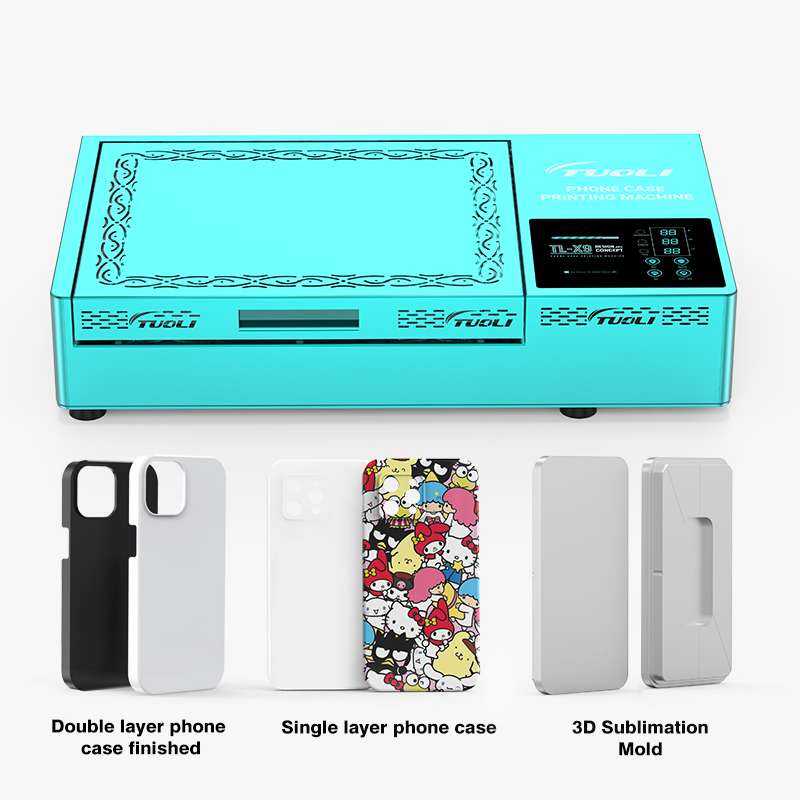 Tuoli Automatic 3D Sublimation Cell Vacuum Heat Transfer Press Printer Custom Mobile Phone Case Printing Mini Machine for iPhone 17 16 15 14 13 12 11 Samsung