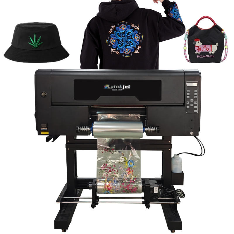 New Technology A3 3D Effect Dtf Printed Embroidery UV Ink Roll-to-Roll Printer Heat Transfer for T Shirt Flag Textile Printing Imitation Embroidery Design