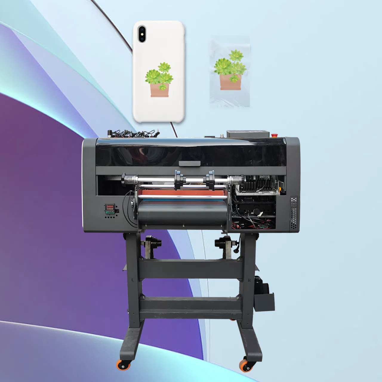 Wholesalers A3 Size LED UV Digital Flatbed Dtf Printer with Varnish and White