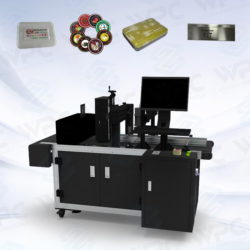 Hot-Selling Automatic Uin-Print UV Inkjet Flatbed Printer-Single Pass Fast Speed for Flex &amp; Metal Bottle Cap Touch Screen