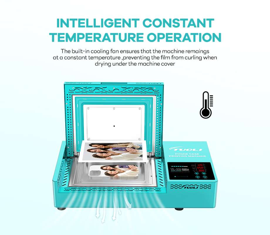 Tuoli Automatic 3D Sublimation Cell Vacuum Heat Transfer Press Printer Custom Mobile Phone Case Printing Mini Machine for iPhone 17 16 15 14 13 12 11 Samsung