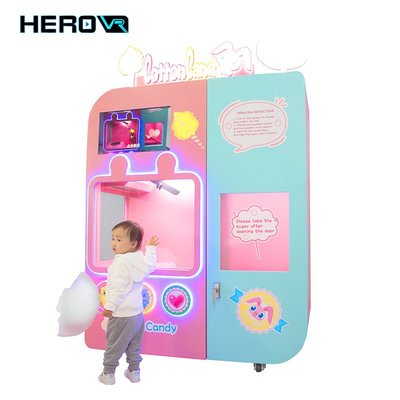 Retail Stores High Profits Touchscreen Digital Cotton Candy Vending Machine
