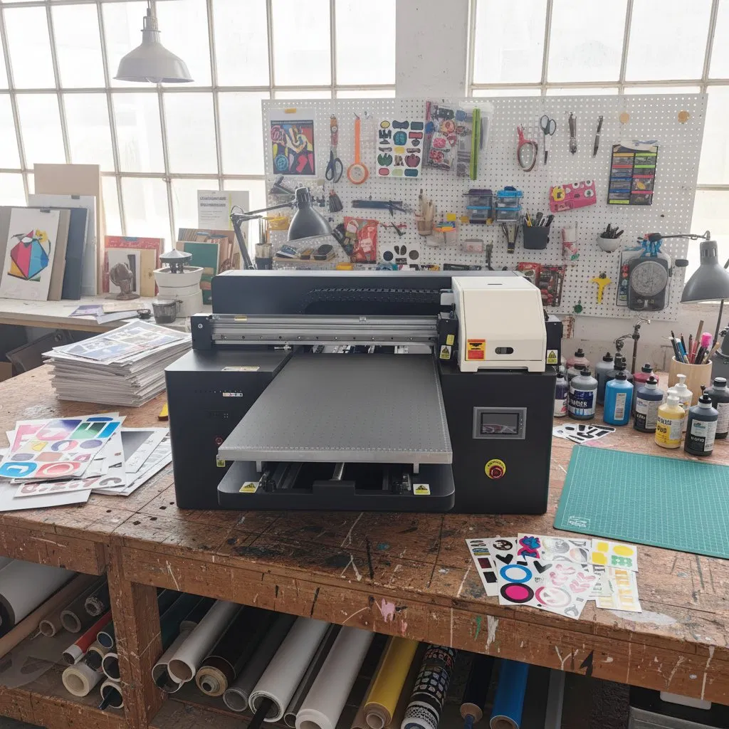 A3 Small Format Digital UV LED Flatbed Printer