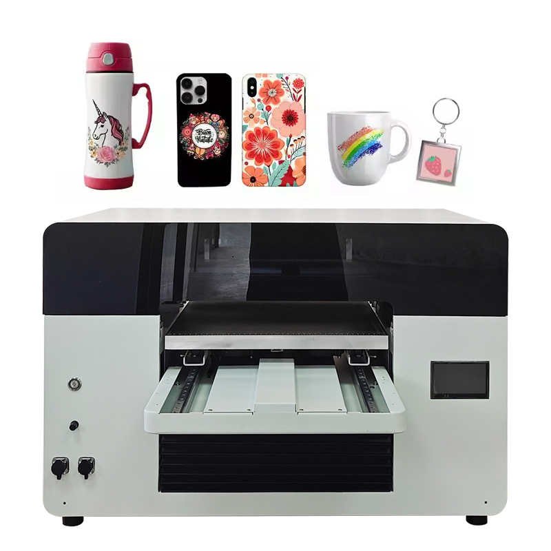 Multifunctional 3D LED Digital UV Inkjet Printer for Pen Bottle Mobile Phone Case Crystal Label