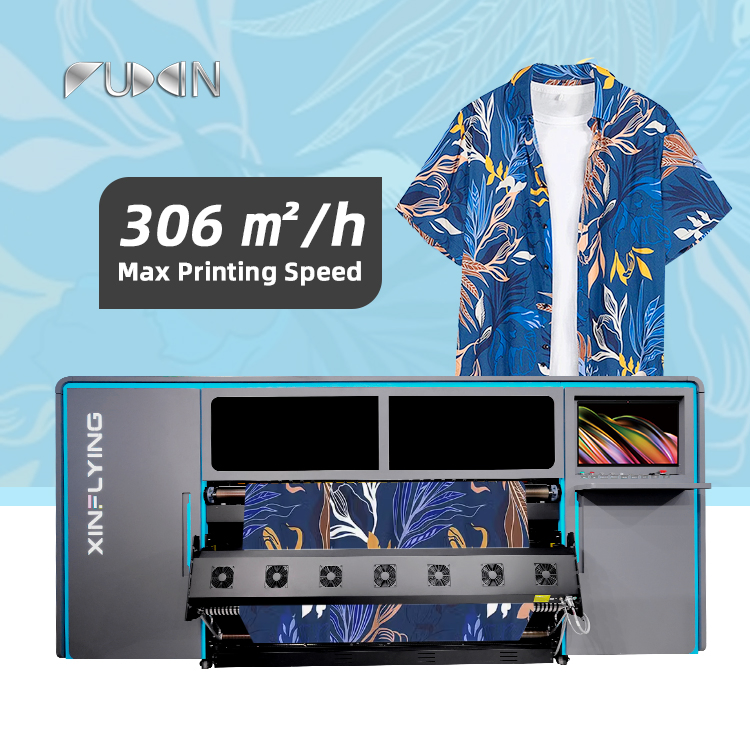 Low Maintenance Cost 8heads Sublimation Printer Dye 1.9m Textile Heat Transfer Printer