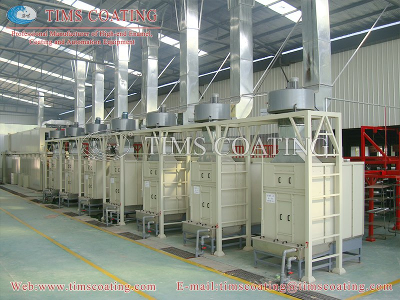 High-Gloss Enamel Coating High Automation Tims Oven Enameling Coating Line