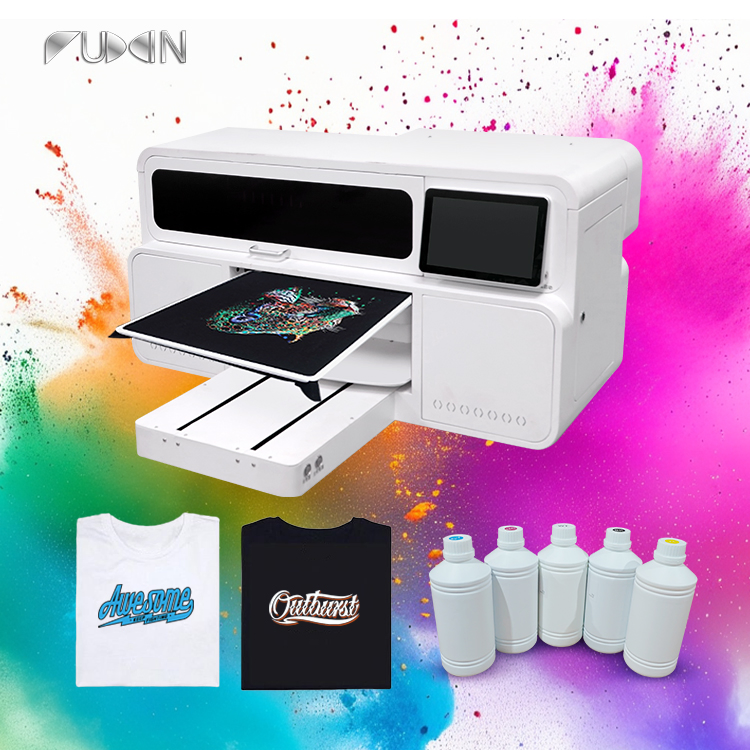 Fuxin A3 DTG Printer I3200 Double Heads 48*47cm Station for T-Shirt Printing Direct to Garment DTG Printer