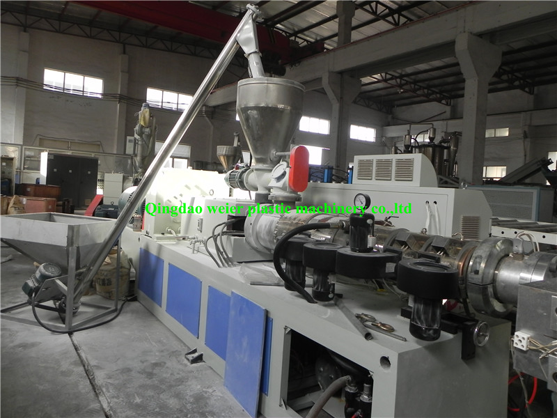 PVC Glazed Wave Roofing Tiles Sheet Plastic Production Line