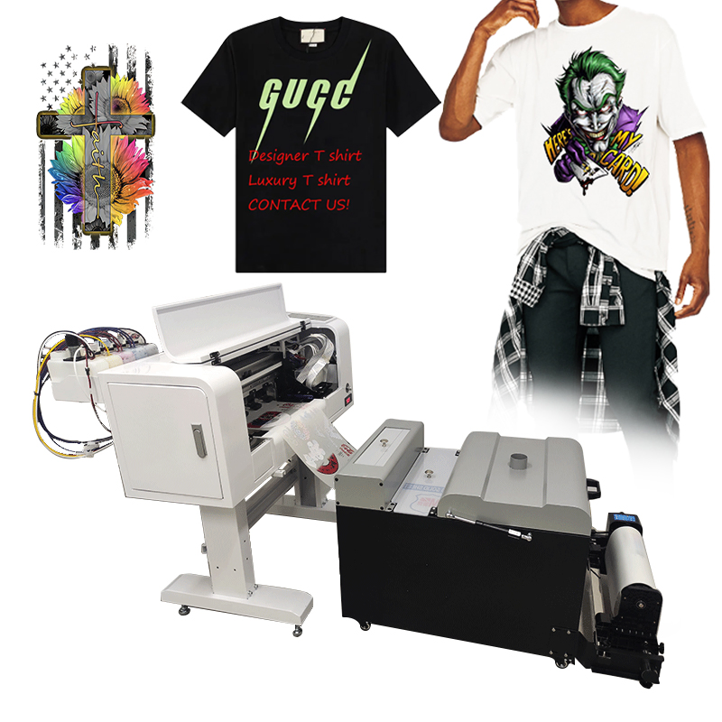 High Speed Roll to Roll 30cm Dtf Printer Printing Textile Pet Film Heat Transfer Dtf Printer for Printing T Shirt Hoodies Socks