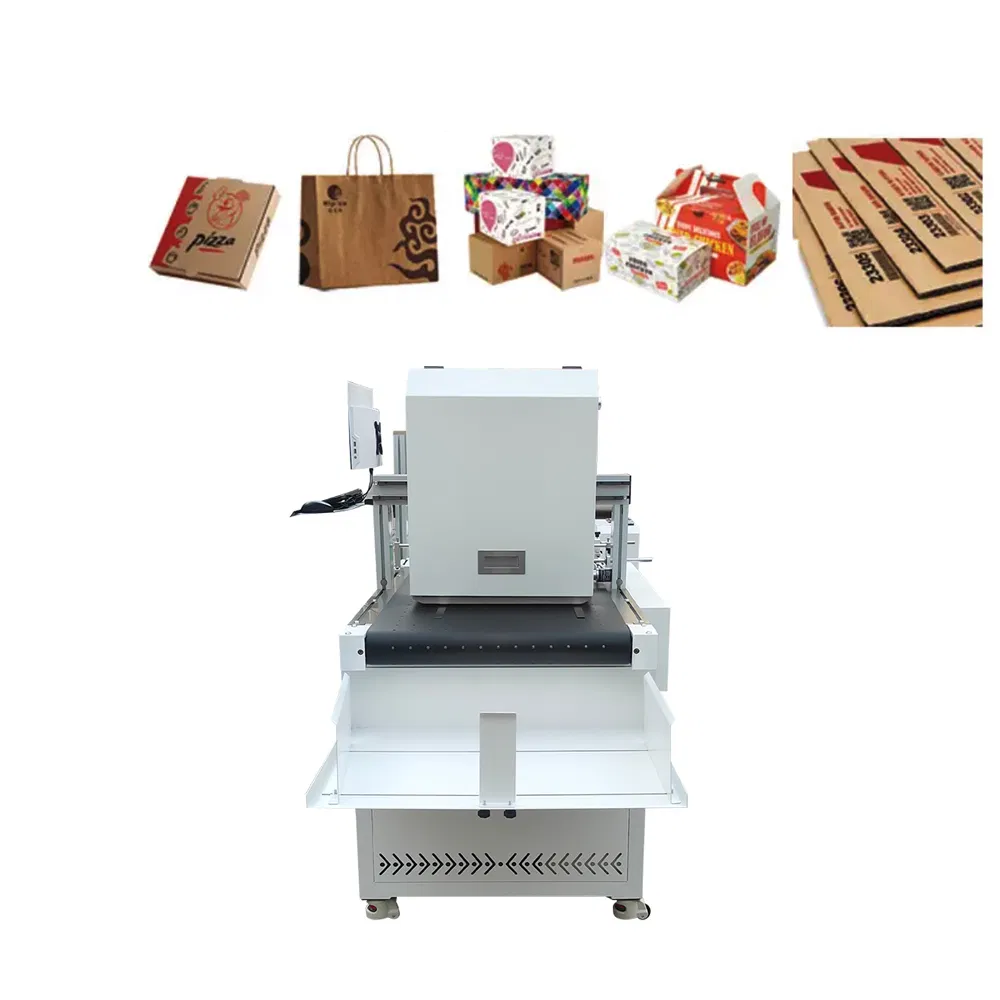 Single Pass Inkjet Printer with Automatic Feeding Industrial Printhead for Handbag and Kraft Paper Bag Printing