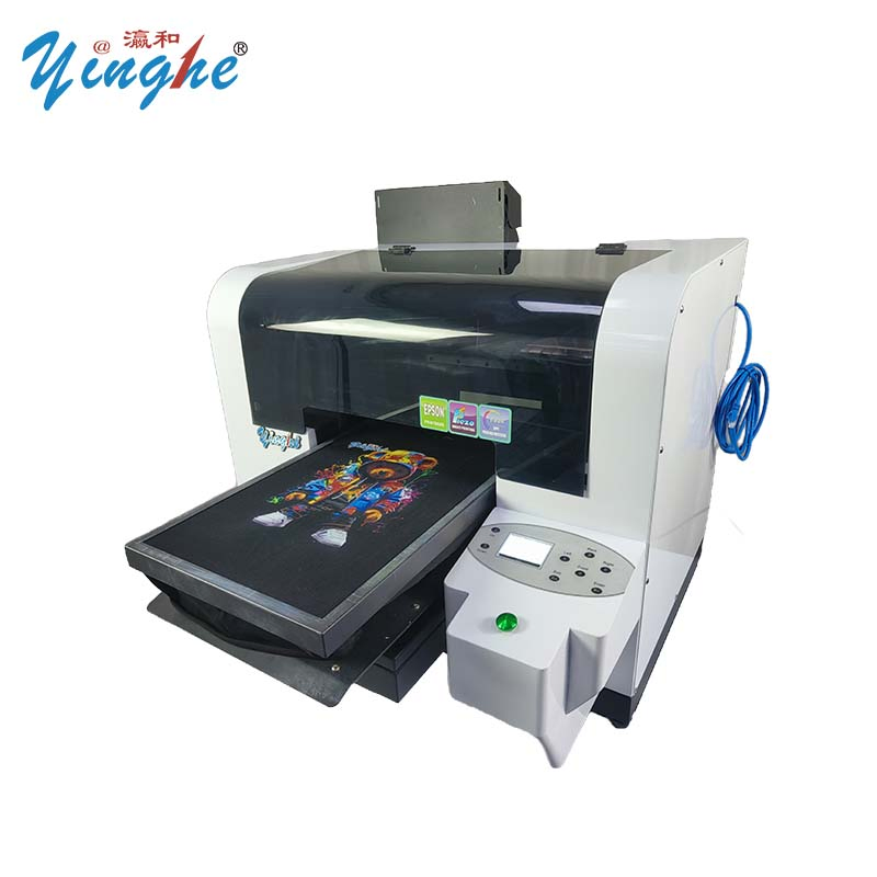 Yinghe Manufacturer High Quality 2 PCS I1600 Heads A3 DTG Printing Machine Direct to Garment Printer for Pure Cotton Fabric