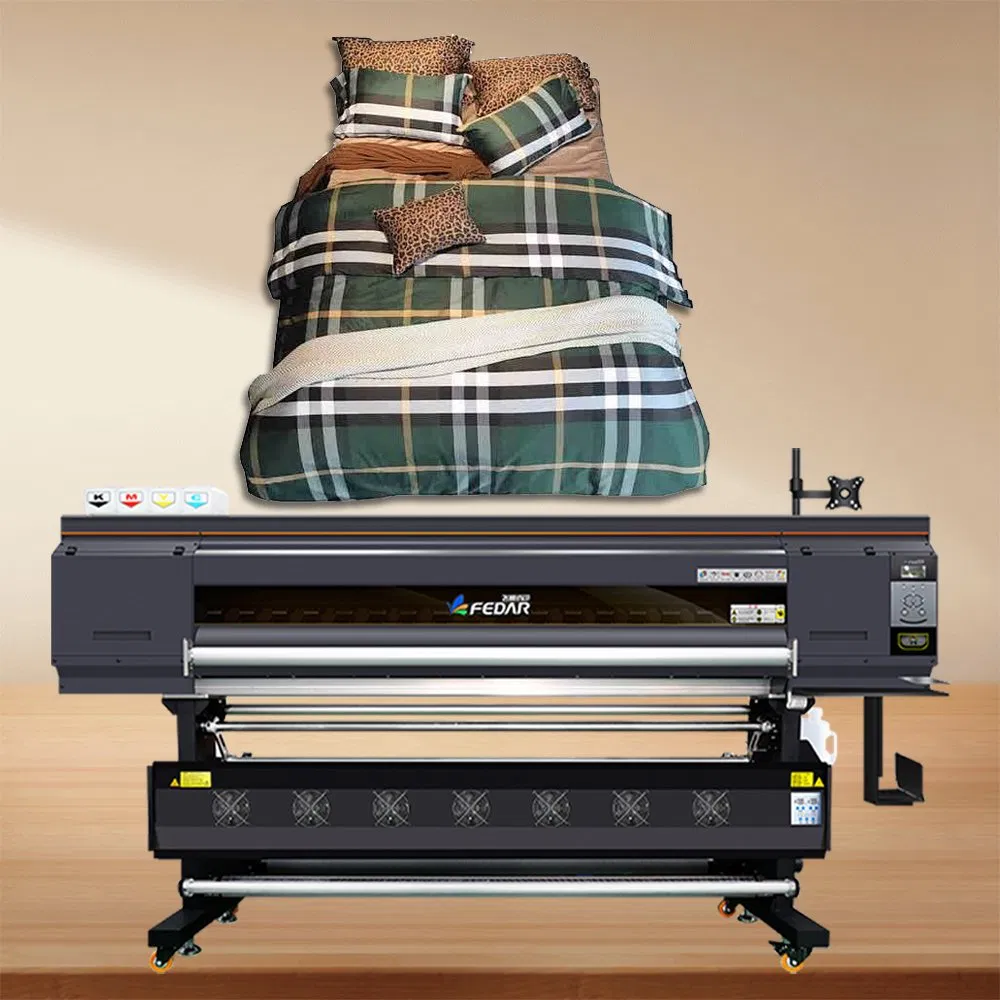 Fedar Impressora Industrial High Quality 4 Head 1.9m Large Format Dye Imprimante Sublimation Printer Textile Fabric Heat Transfer for Sale
