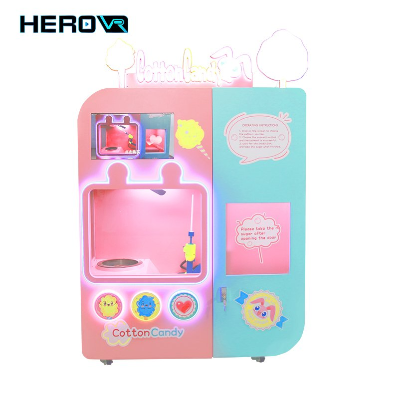 Retail Stores High Profits Touchscreen Digital Cotton Candy Vending Machine