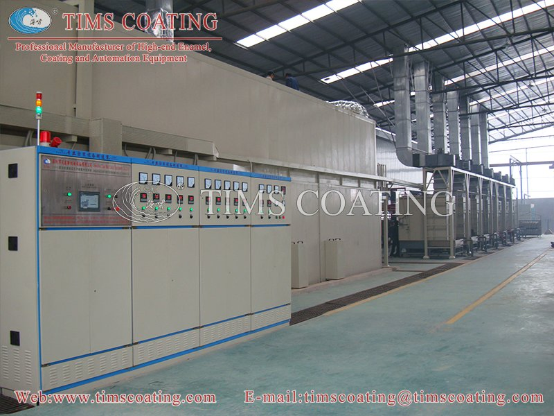 Auto Oil-Water Separation Energy-Saving Tims Oven Enamel Coating Machine