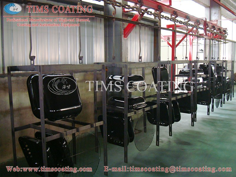Gas Electric Drying Oven Powder Enamel Coating Line
