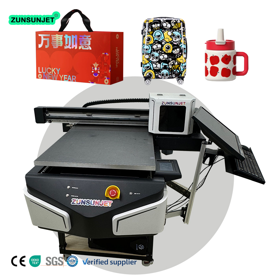 8*4 Flatbed UV Printer Digital Printing Machine UV Flatbed Printer 6090 All in One