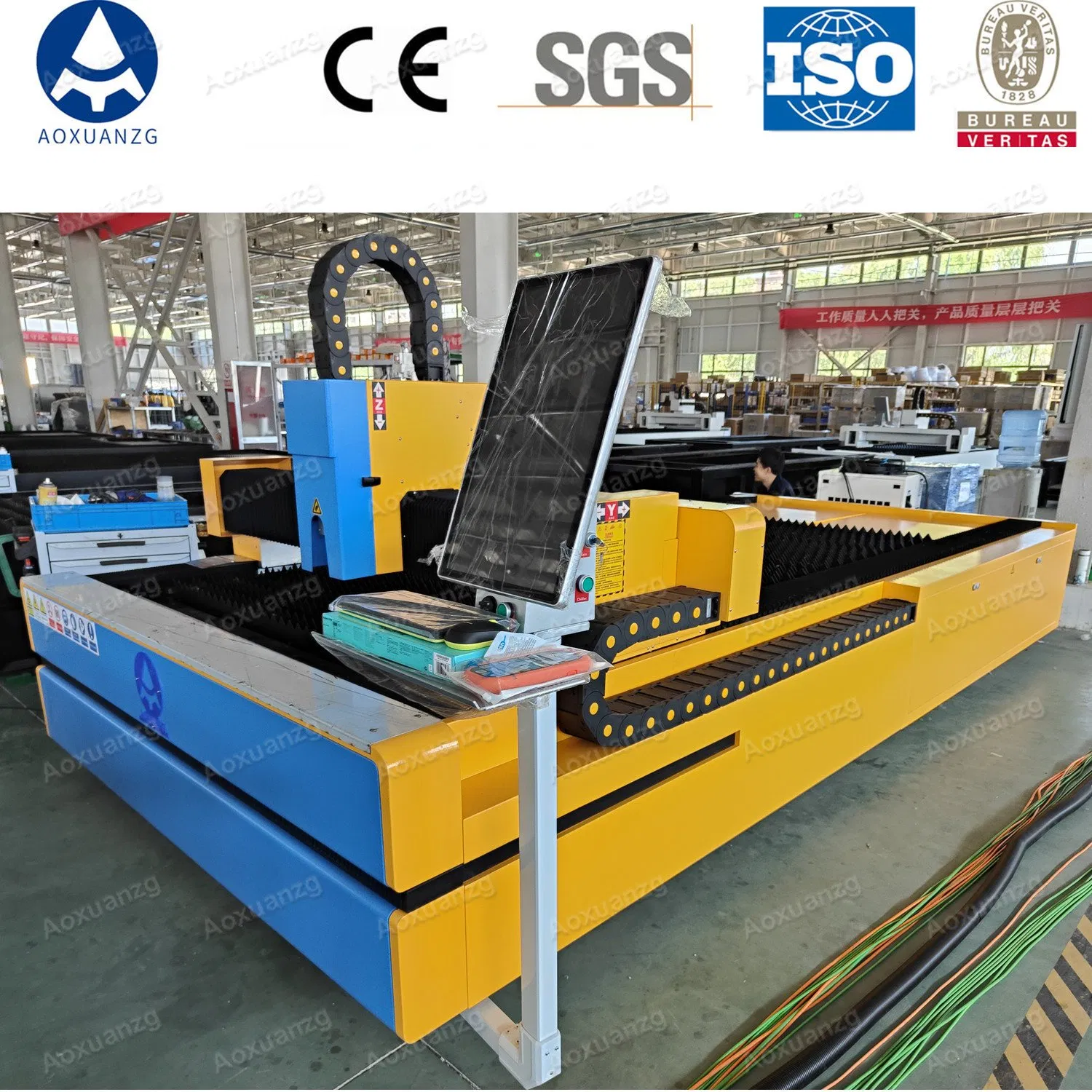 Automatic Laser CNC Fiber Optic Cutting Machine for Metal Cast Iron Carton Steel Brass Aluminum Cutting
