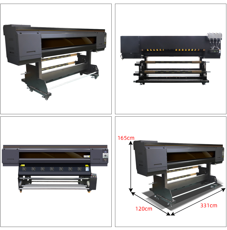 Fuxin 1.9m Large Format Dye Sublimation Printer High Speed I3200 6head Heat Transfer Sublimation Printer All in One