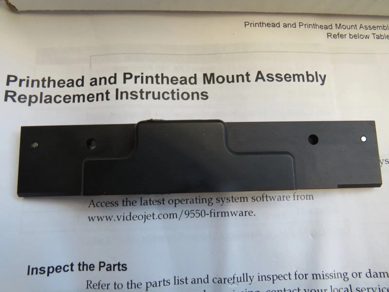 Original Integra Lh Narrow Printhead Mount Assembly Spare 406110 406109